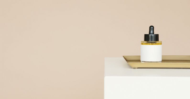 Oil - A Dropper Bottle on a Tray