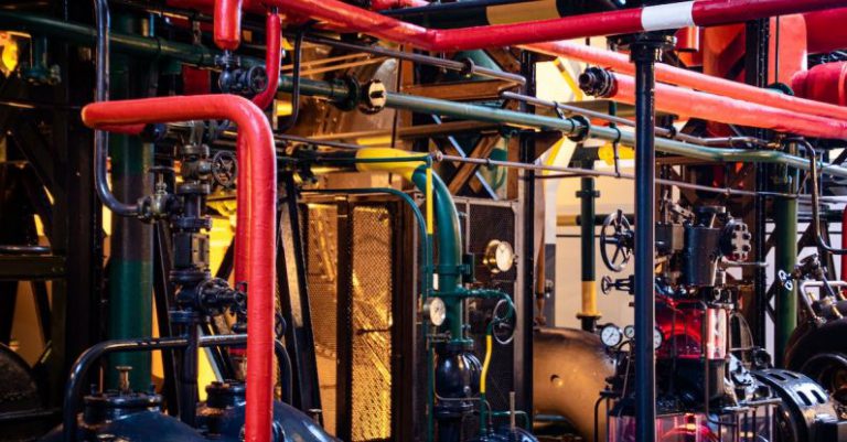 Insulation - Red and Gray Industrial Machinery